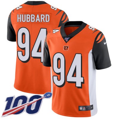 Nike Cincinnati Bengals #94 Sam Hubbard Orange Alternate Men's Stitched NFL 100th Season Vapor Limited Jersey